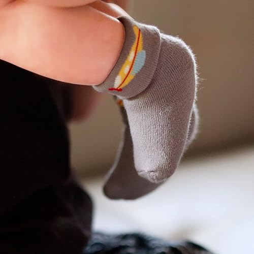 Miniatura 5 de RATIVE Newborn Baby Socks 0-6,6-12 Months Terry Turn Cuff Socks for Boys Girls