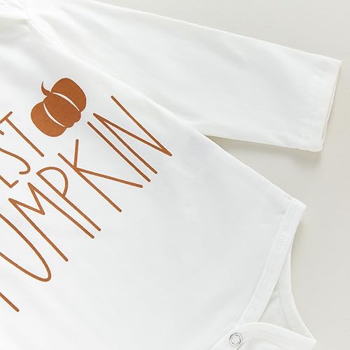 Miniatura 5 de YINGISFITM Traje de Acción de Gracias para bebé recién nacido, conjunto de pantalones con pies, ropa de regreso a casa