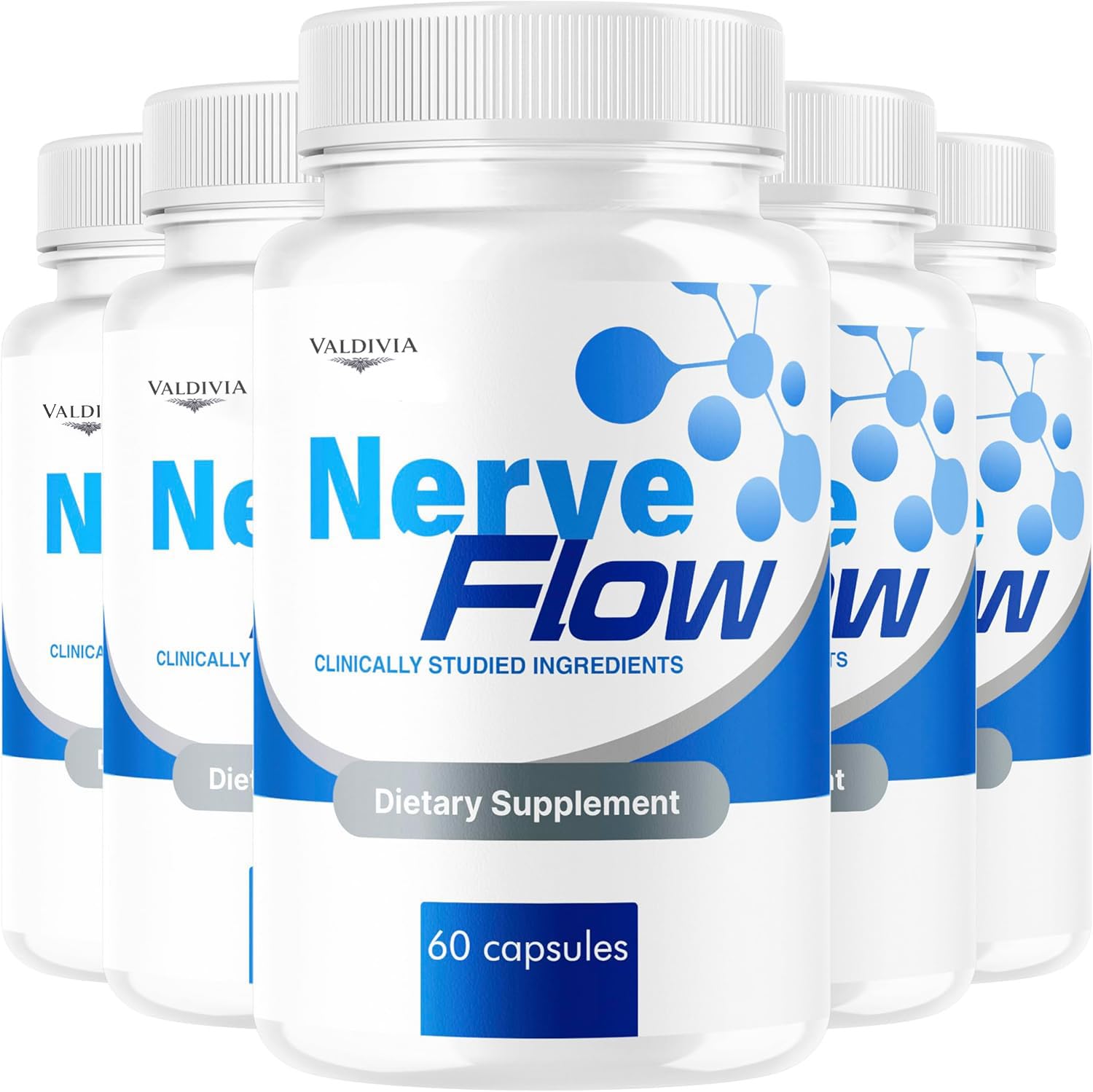 Nerve Flow - Official NerveFlow Advanced Nerve Support Capsules, Maximum Strength Multivitamin Advanced Formula, 300 Capsules for 5 Months