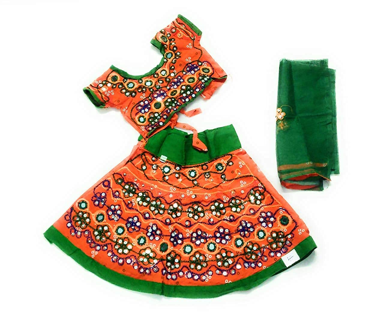 ANNA'SFASHION pure cotton printed lehenga choli set for girls