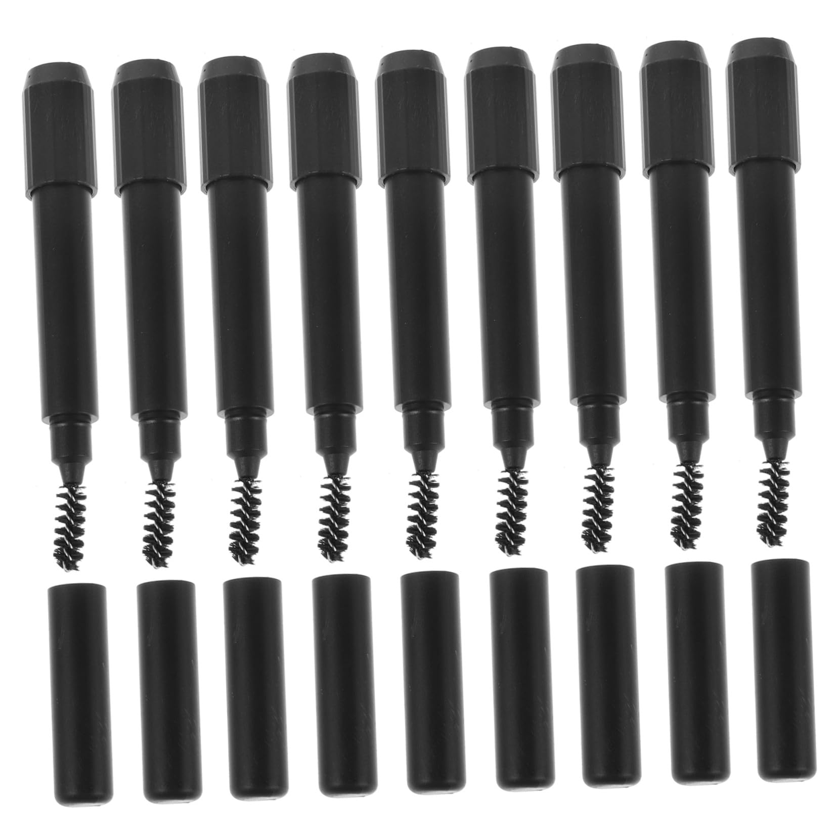 60 Stck. Teiliges Augenbrauenstift Verlängerer mit Sanfter Bürste Stabiler Stifthalter für Präzises Styling Hautfreundlich und Leicht für Make-up Profis und Unterwegs