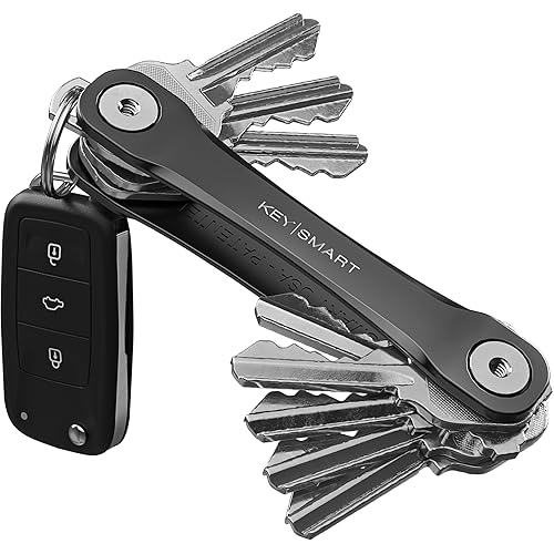 KeySmart Flex - Key Holder for Keychain-Compact Key Organizer for Key Chain, Minimalist Clutter-Free, Up to 8 Keys