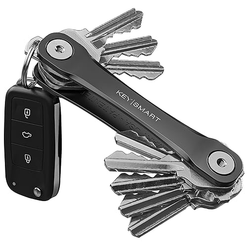 KeySmart Flex - Key Holder for Keychain-Compact Key Organizer for Key Chain, Minimalist Clutter-Free, Up to 8 Keys