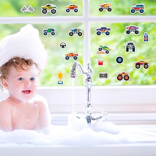 Miniatura 125 de 20 calcomanías de gel gruesas de arcoíris para aula, calcomanías de gel realistas para ventanas para niños pequeños y adultos, hogar, avión