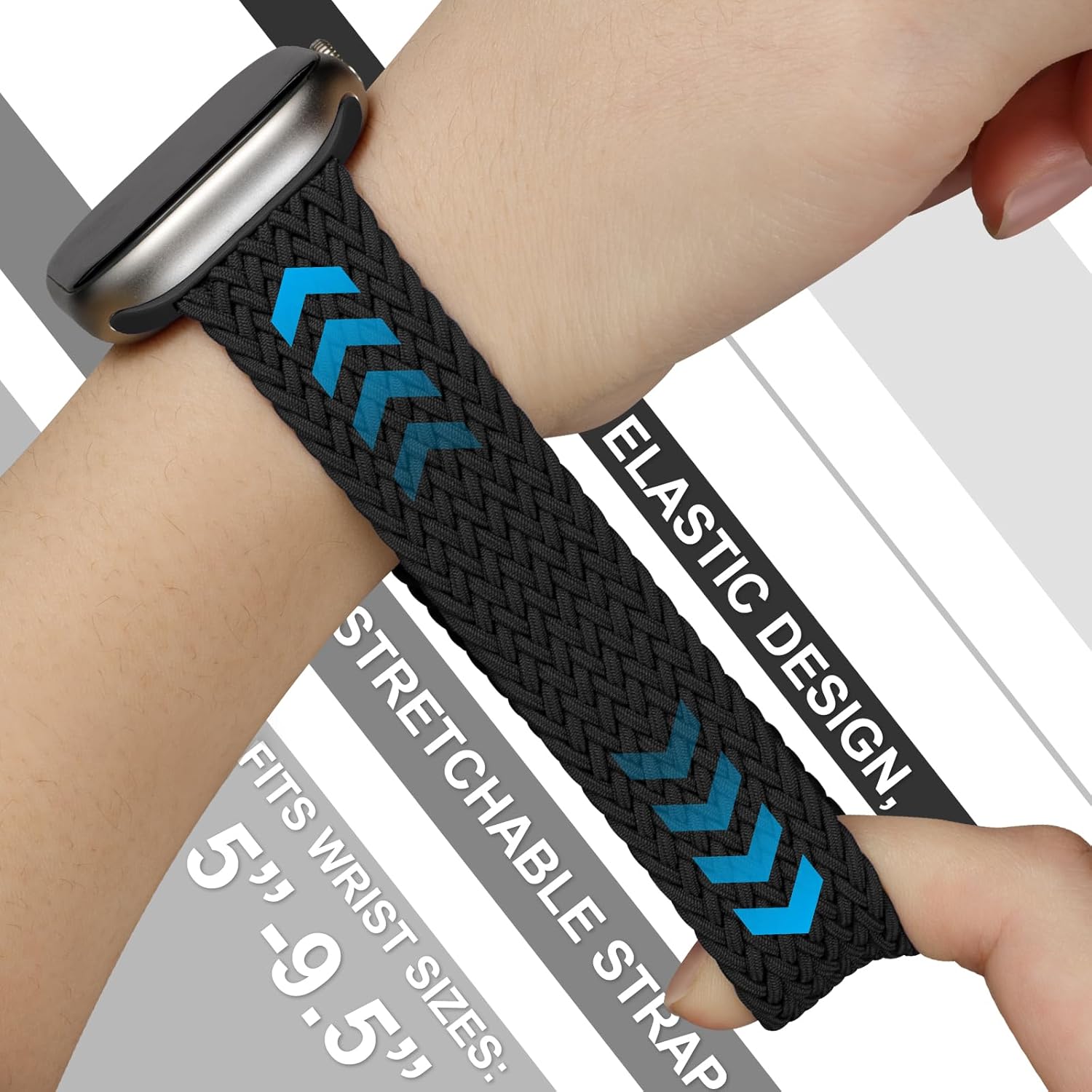 Braided Solo Loop Elastic Nylon Sports Band Compatible with Apple Watch Bands 38mm 40mm 41mm 42mm 44mm 45mm 46mm 49mm,Parachute Buckle Strap for iWatch Series Ultra 2 Ultra 10 9 8 7 6 5 4 3 2 1 se - Image 3