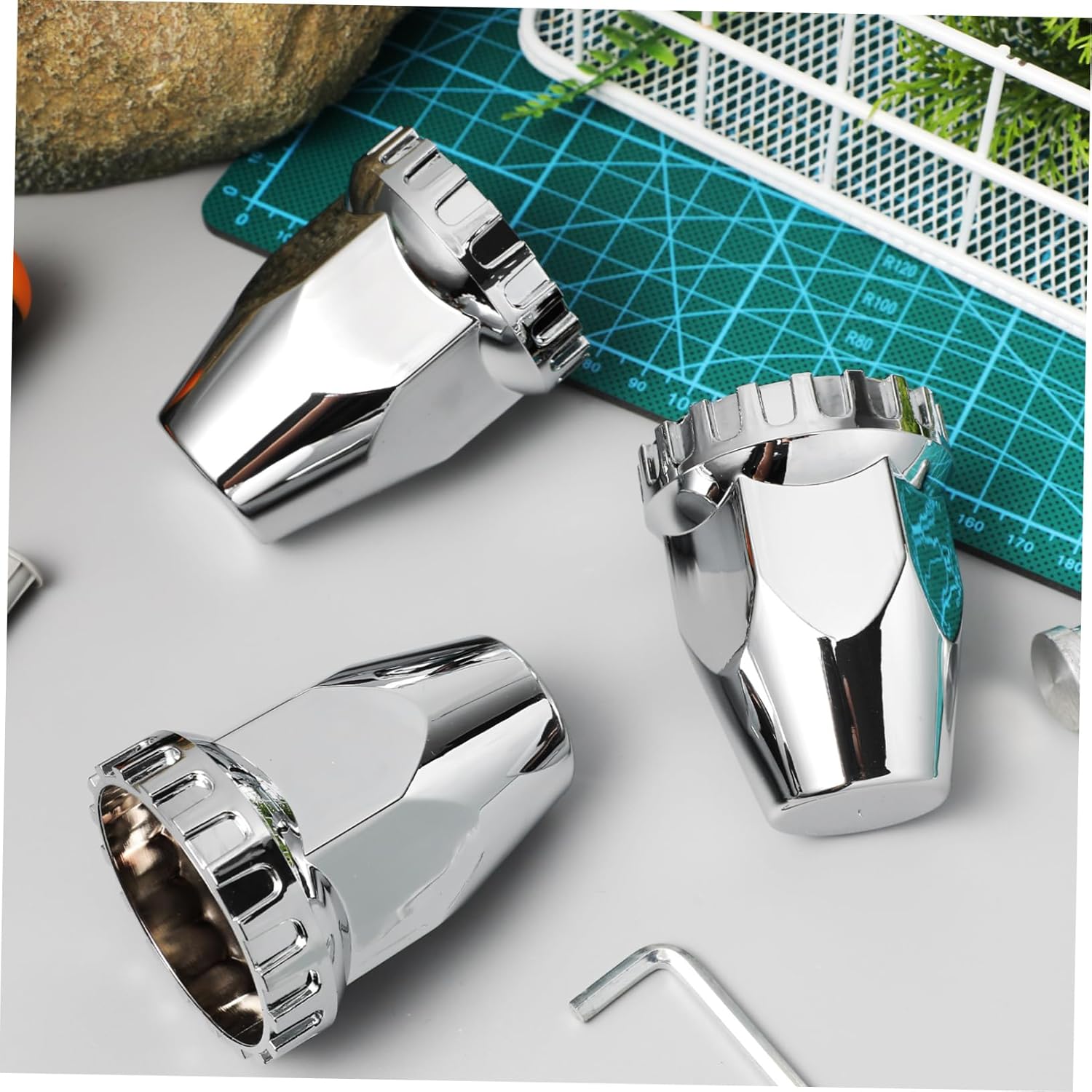 20 Lug Nut Covers for Trucks Easy Installation Semi Protectors Sleek Appearance for Various Models