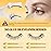 QUEWEL Magnetic Eyelashes 1 Pair Reusable Magnetic Eyelashes with Applicator No Glue Needed Eyelashes Natural Look Lash Clusters Kit Easy to Wear and Remove(01)