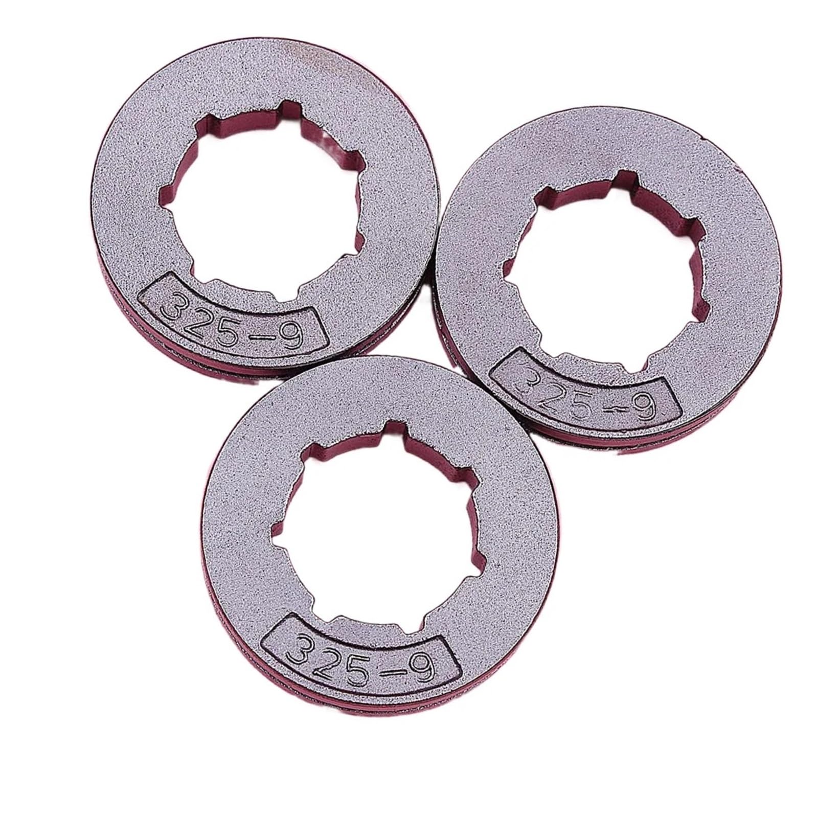 Kit jante de pignon de chaîne 325 9 dents pour tronçonneuse 22mm lot de 3 pièces de rechange