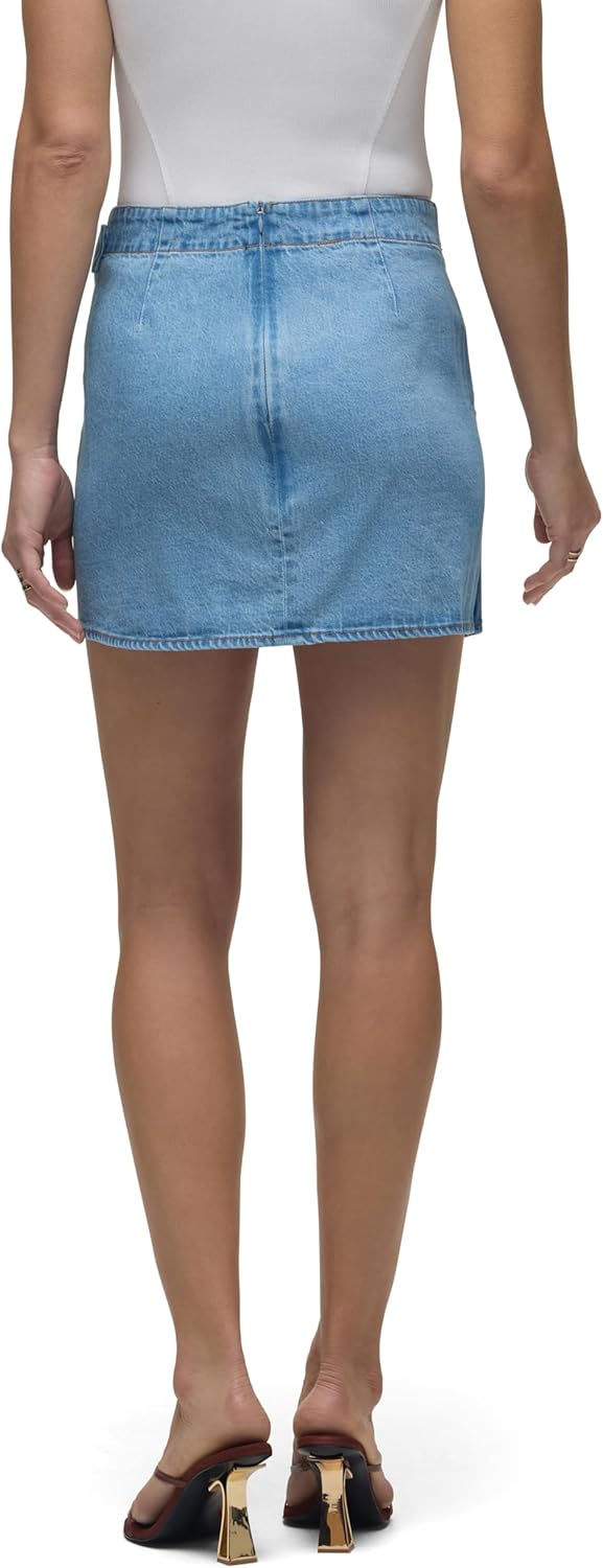 HUDSON Womens Curved Hem Mini Skirt - Image 3