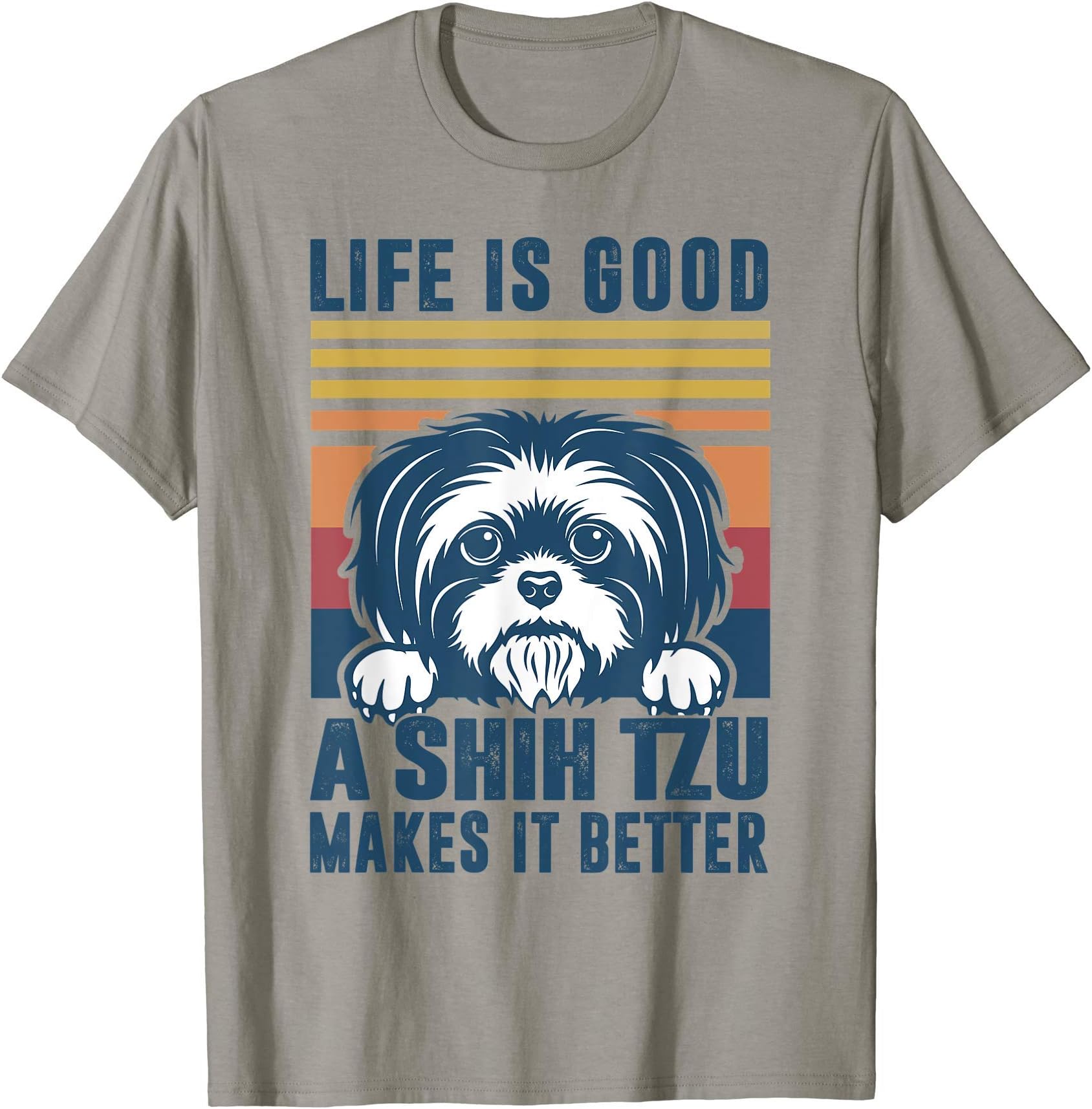 Shih Tzu Gifts By Design Tee CompanyShih Tzu Gifts For Men Women Shitzu Dog Mom Dad Shih Tzu T-ShirtOEKO-TEX STANDARD 100