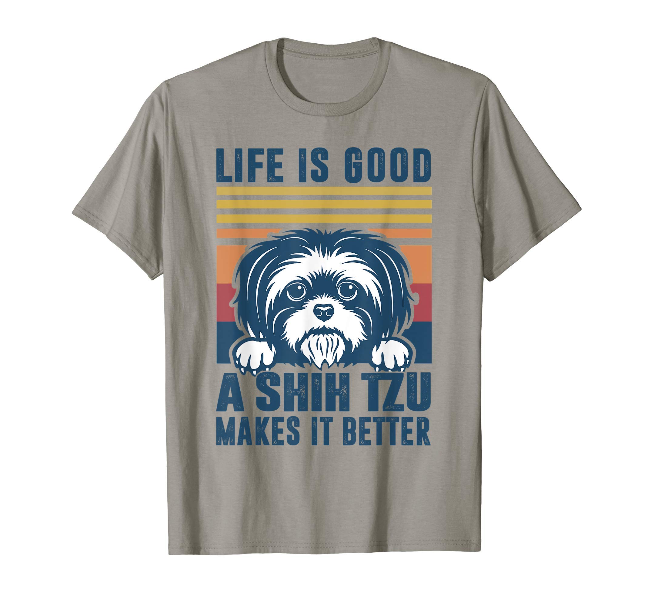 Shih Tzu Gifts By Design Tee CompanyShih Tzu Gifts For Men Women Shitzu Dog Mom Dad Shih Tzu T-ShirtOEKO-TEX STANDARD 100