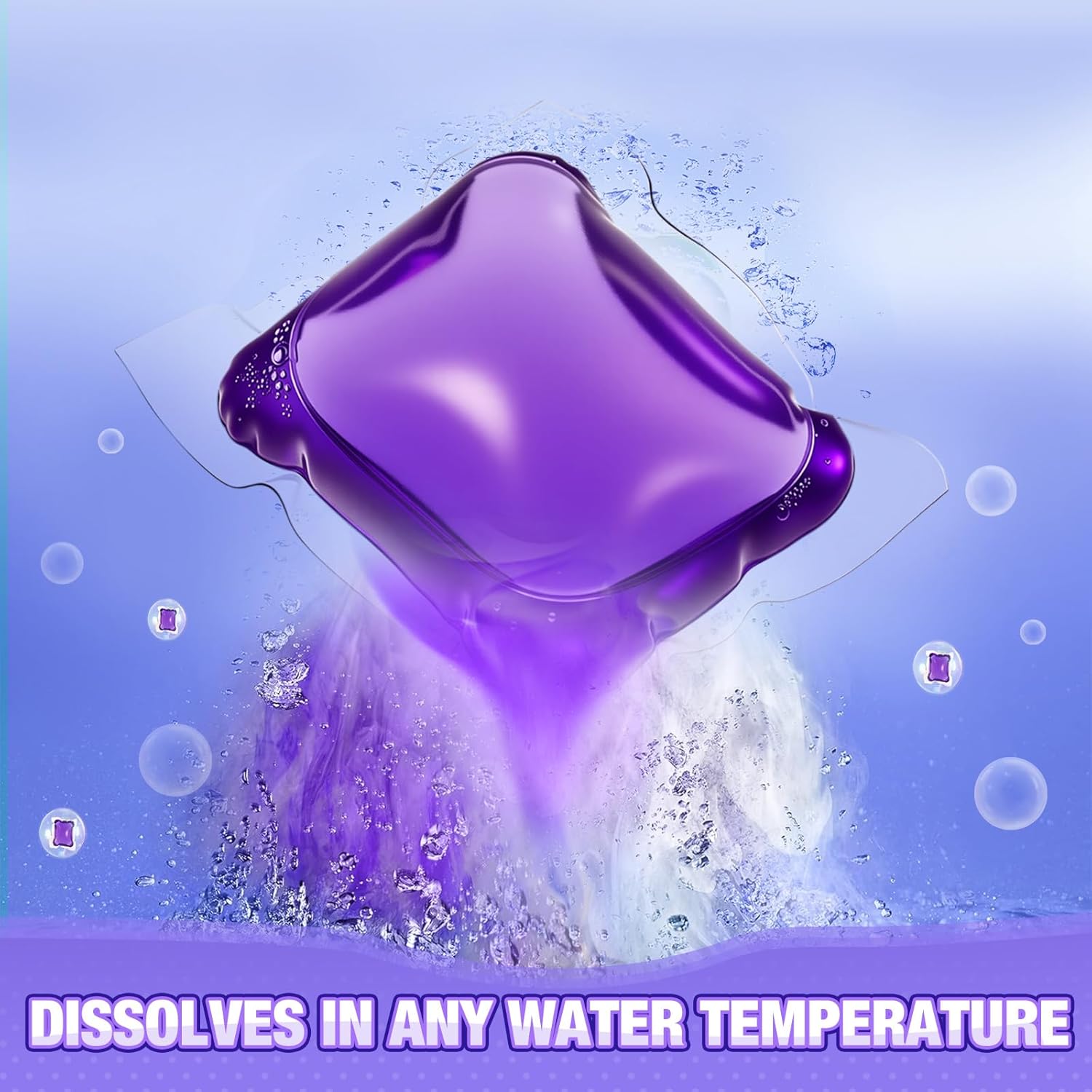 240 Count Laundry Detergent Pods Bulk Laundry Detergent Soap Pacs Ultra Concentrated for Clean Clothes Stain Fighting Fresh Scent(Lavender Scent) - Image 2