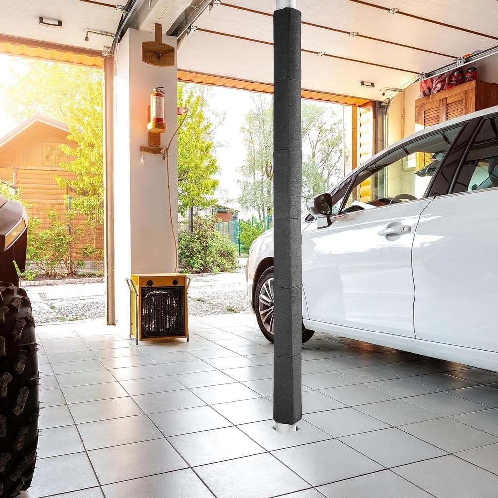 Basement Pole Padding Garage Pole Padding with Anti Slip Fabric Strong Hook and Loop for A Tight Wrap Round Column Wrap 10mm Foam Basement Column Cover