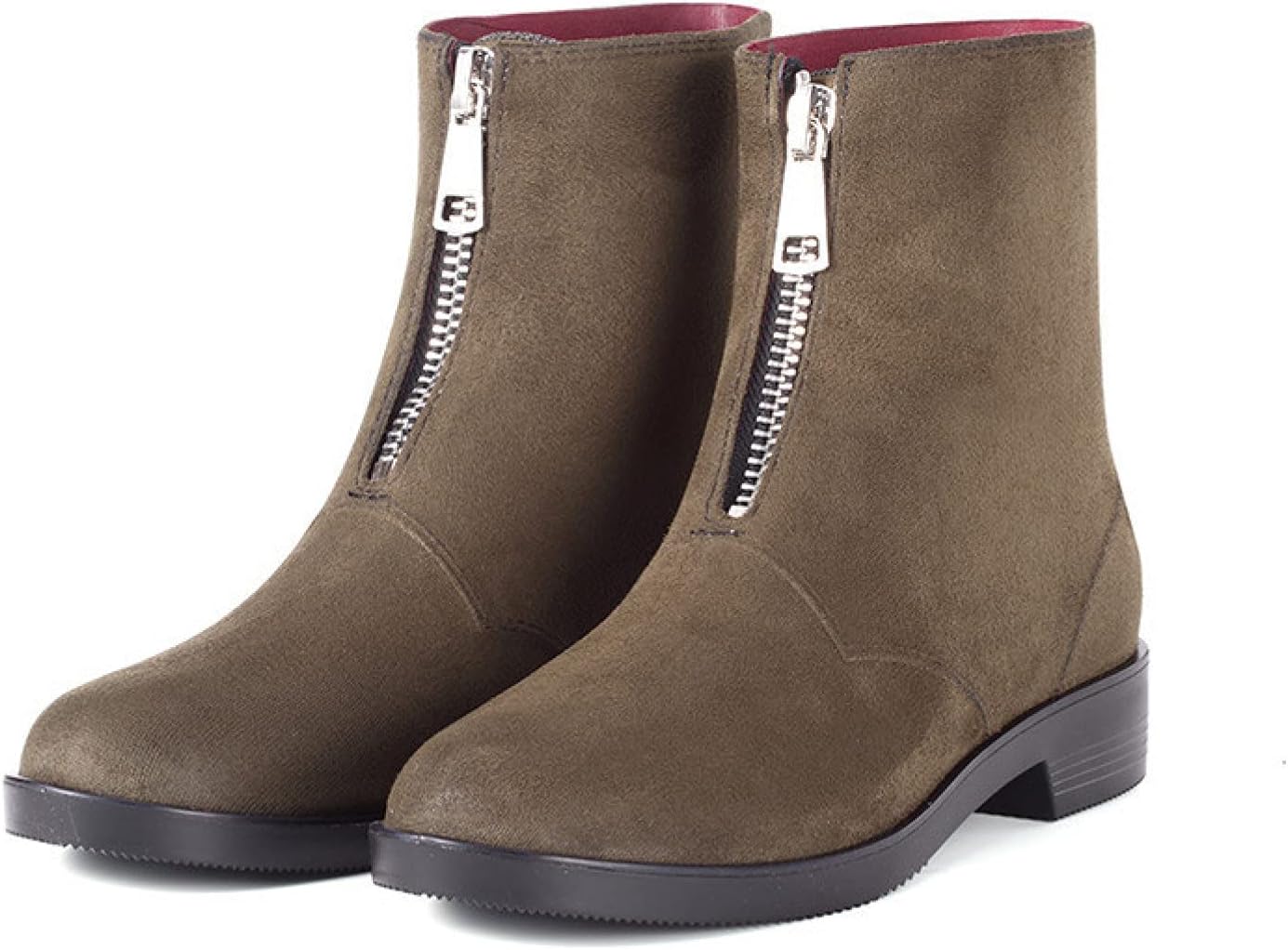 [ZAI2] レインブーツ レディース ショートブーツ 女性用 防水シューズ レインシューズ 靴 雨靴 ジッパー付き 雨具 レイング