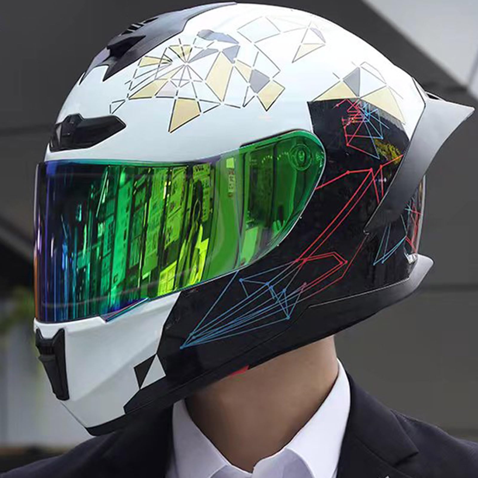 Amazon.com: CHPINGN Full Face Motorcycle Helmet DOT Approved
