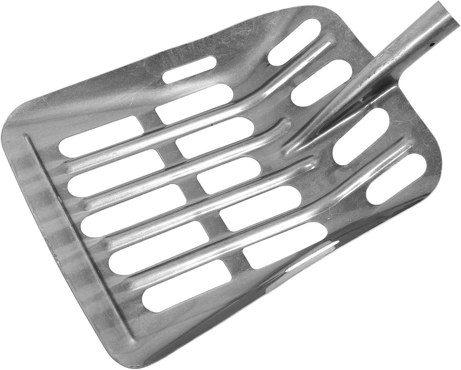 GALPADA Maize Spade and Soil Loosening Shovel with Hollow Design, 35cm Wide Steel Corn Scoop for Farm and Garden Digging, Grain Sifting Tool for Agricultural and Household Use