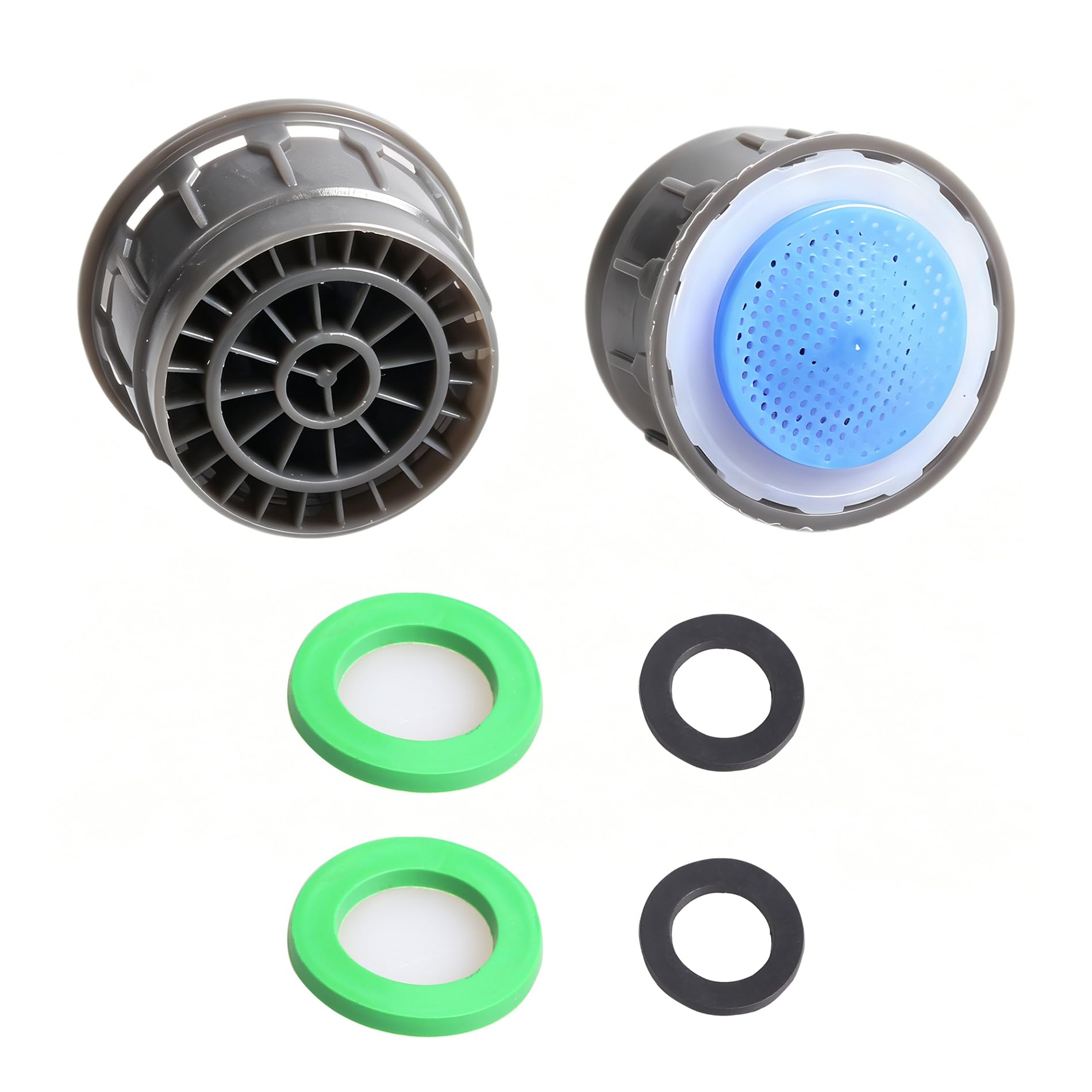 LaWana 116711 Wasserhahn-Luftsprudler für Moen, 1,5 GPM wassersparender Belüftereinsatz, Ersatz für Küchen- und Badezimmerarmaturen, 2 Stück, kompatibel mit Moen 116711 Wasserhahn-Teilen (Blau 116711)