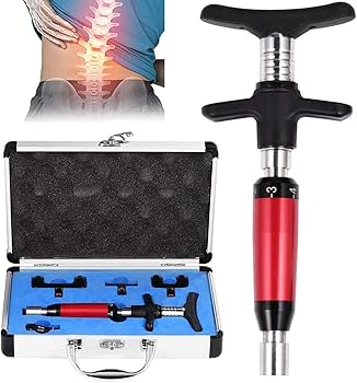 Amazon | カイロプラクティックガン 4つの交換可能なマッサージヘッド
