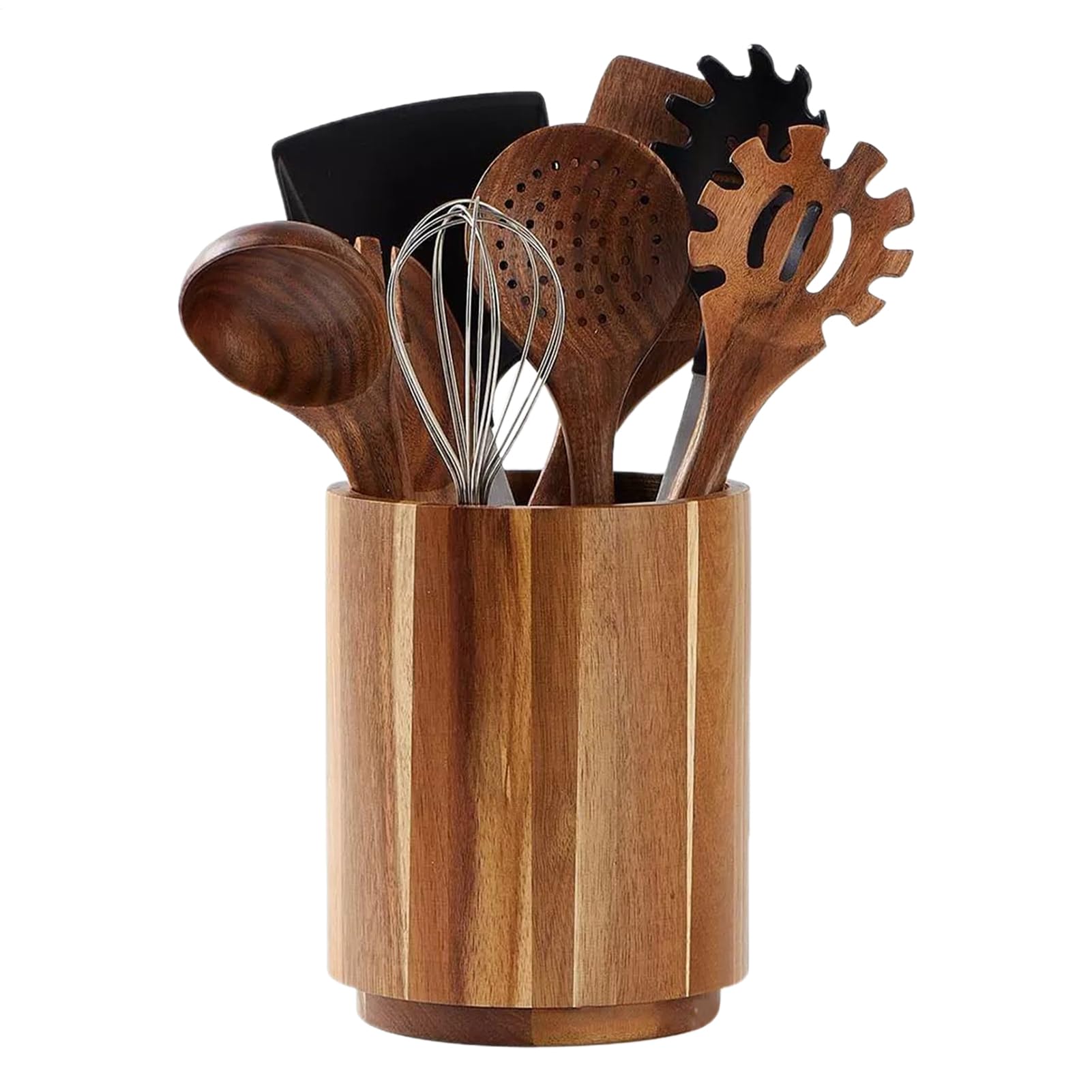 Porte-cuillère en bois de 18 cm pour pique-nique et barbecue en plein air