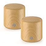 Dreamegg Portable Sound Machine - Travel Sound Machine for Sleep, Features Powerful Battery, Egg-Sized, 16 Soothing Sounds, Timer, Sound Machine for Baby Adults Office Privacy Home Gift, 2 Pack, Wood