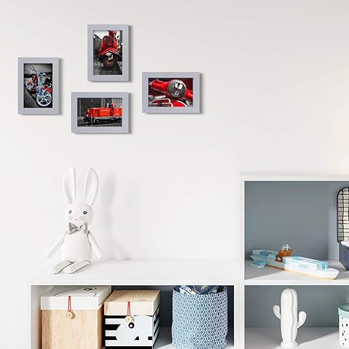 Vista 102 de Egofine Portarretratos de 9 x 12 pulgadas hecho de madera maciza con plexiglás, fotos de 5 x 7/6 x 8 con paspartú o de 9 x 12 pulgadas sin paspartú