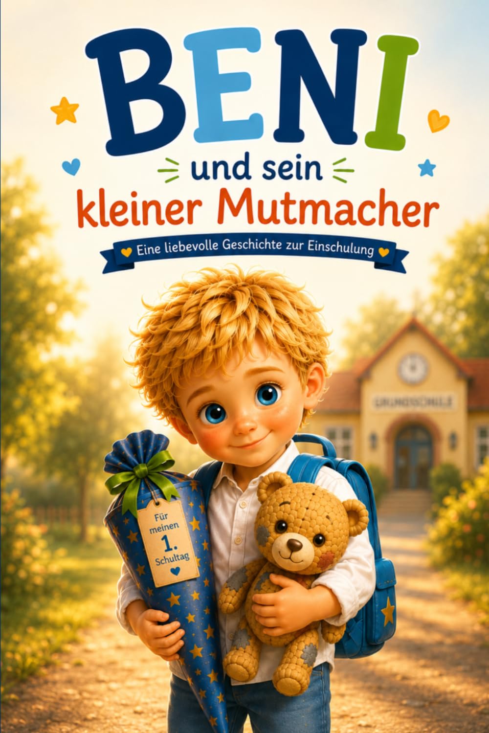 Beni und sein kleiner Mutmacher: Eine liebevolle Geschichte zur Einschulung | Kinderbuch über Mut, Schulanfang, Gefühle und Selbstvertrauen für Kinder ab 5 Jahren