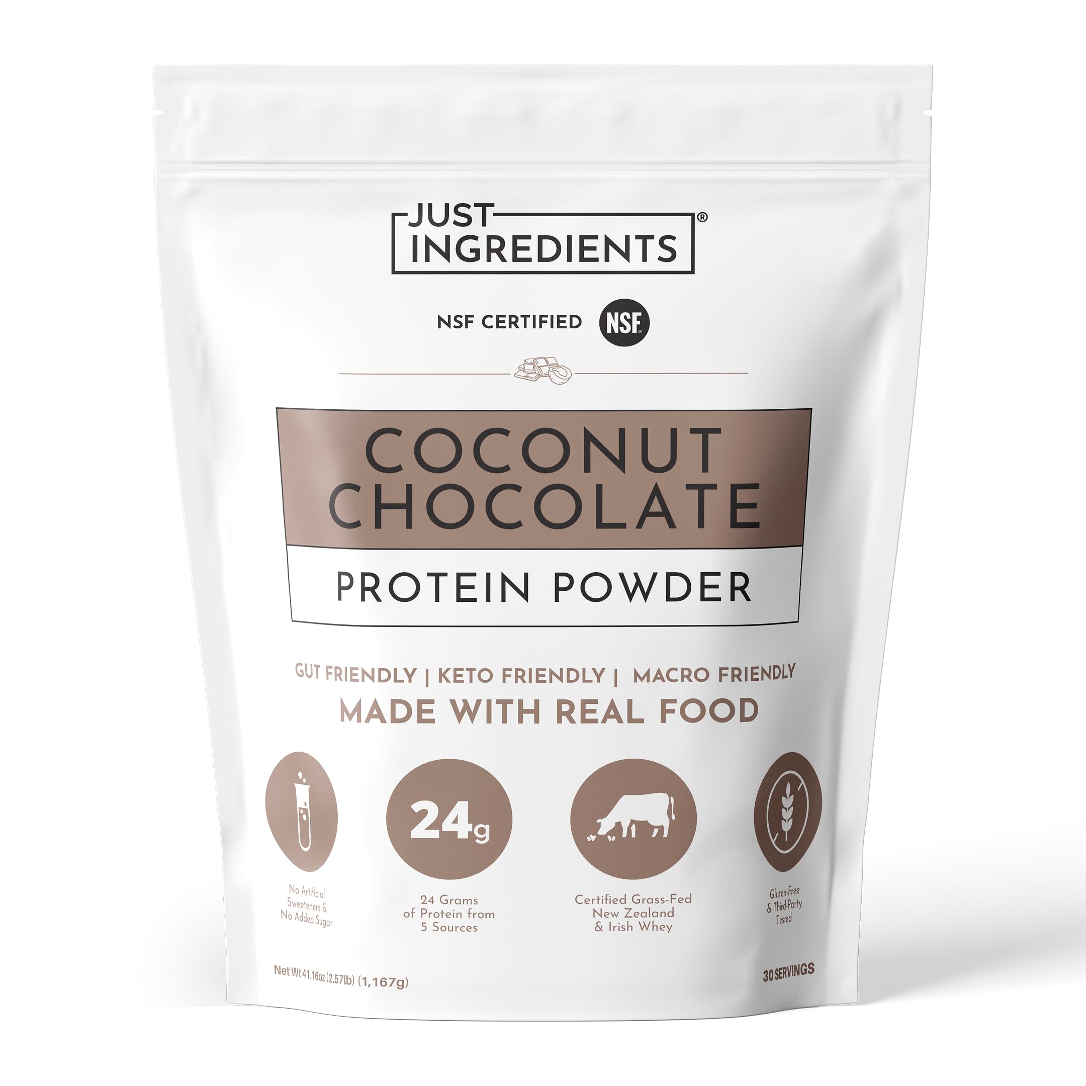 JUST INGREDIENTS Peanut Butter Choc Protein Powder - Whey Protein - 15 Serv — Amazon image 28