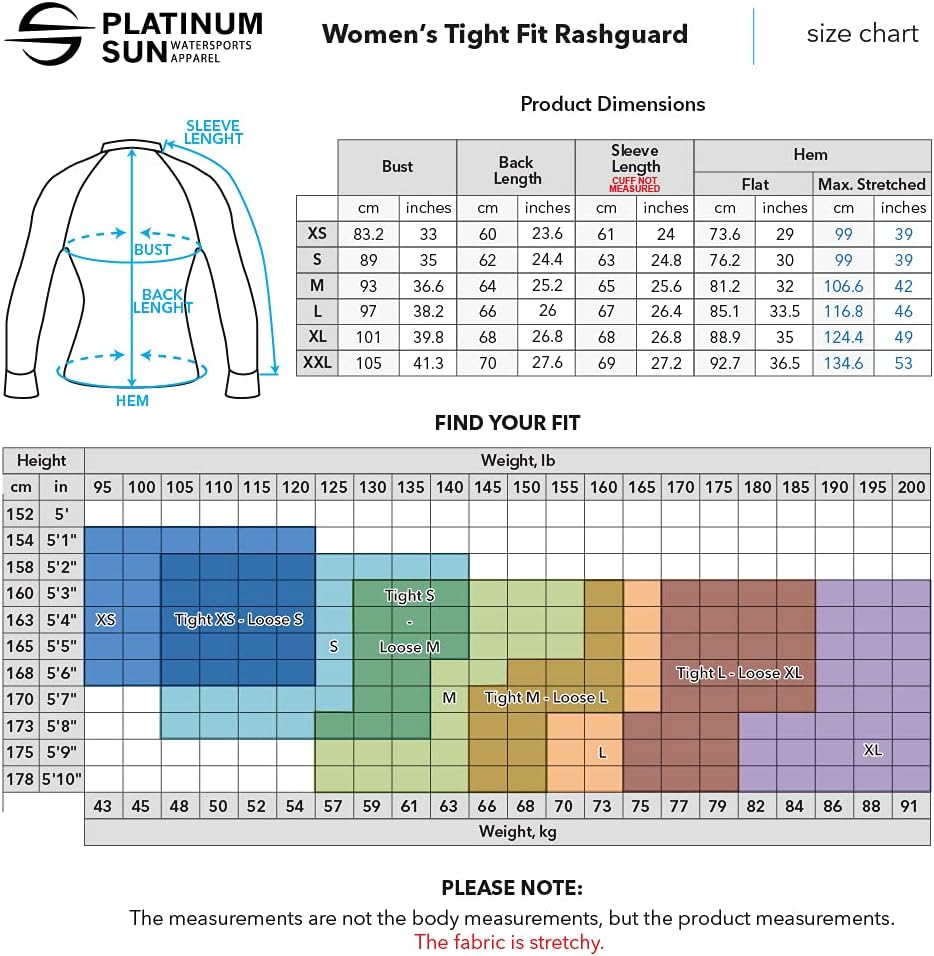 Platinum Sun Long Sleeve Rash Guard for Women| UPF 50+ Sun Protection Swim Shirt