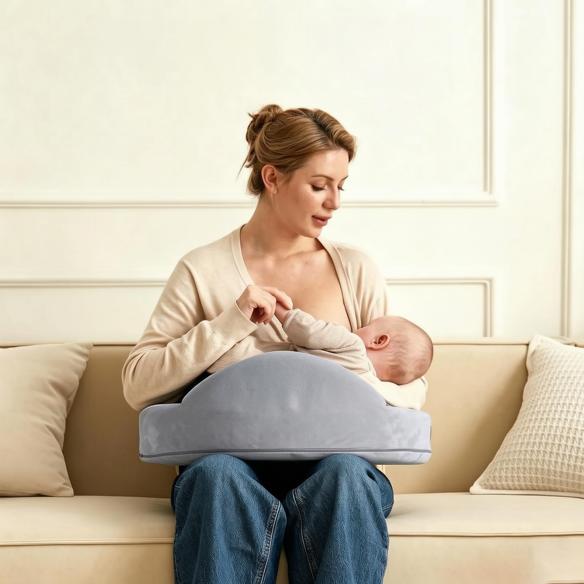 Almohada de Lactancia de Espuma viscoelástica Anti-regauda para