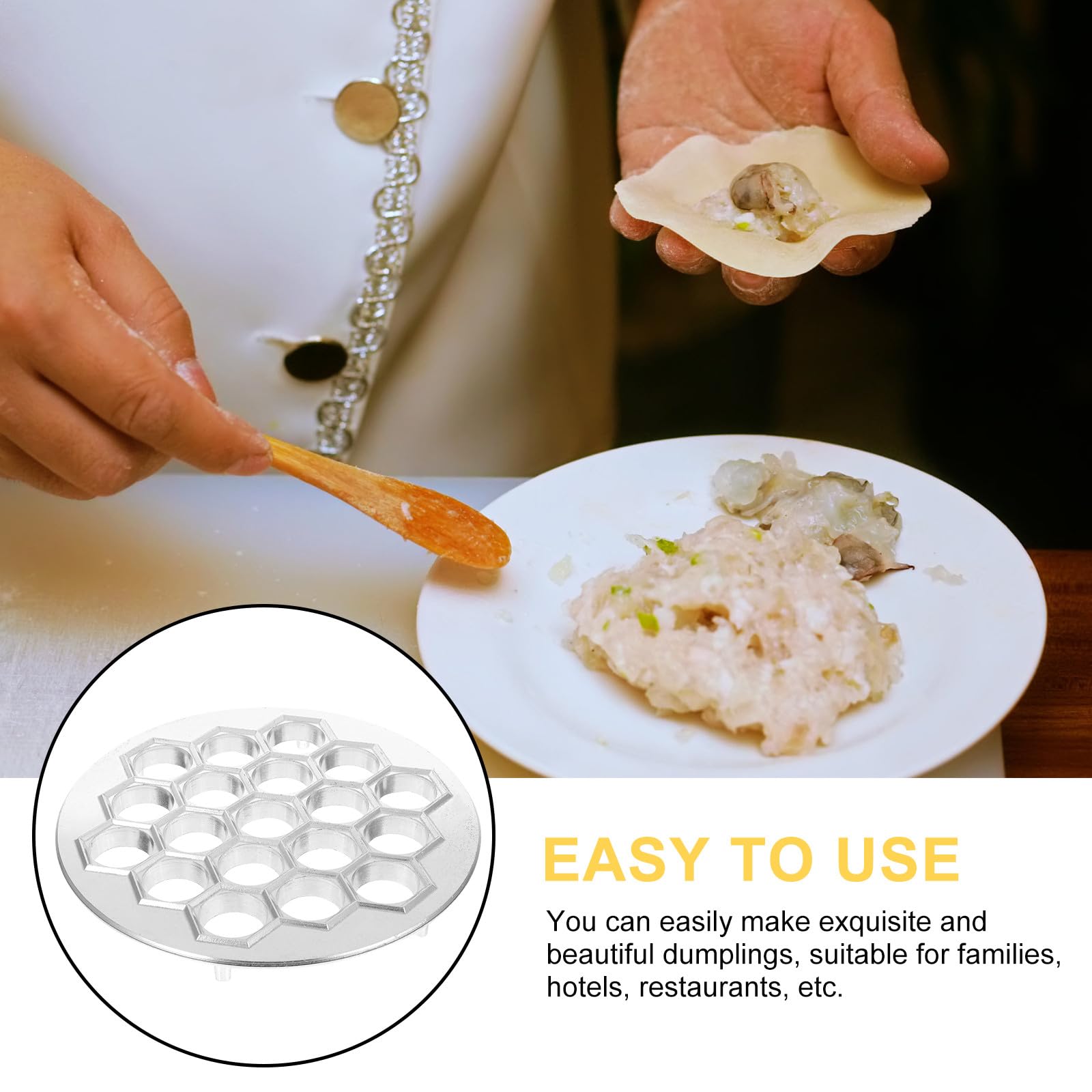 Molde para Hacer Raviolis Rusos de Aleación de Aluminio Plata