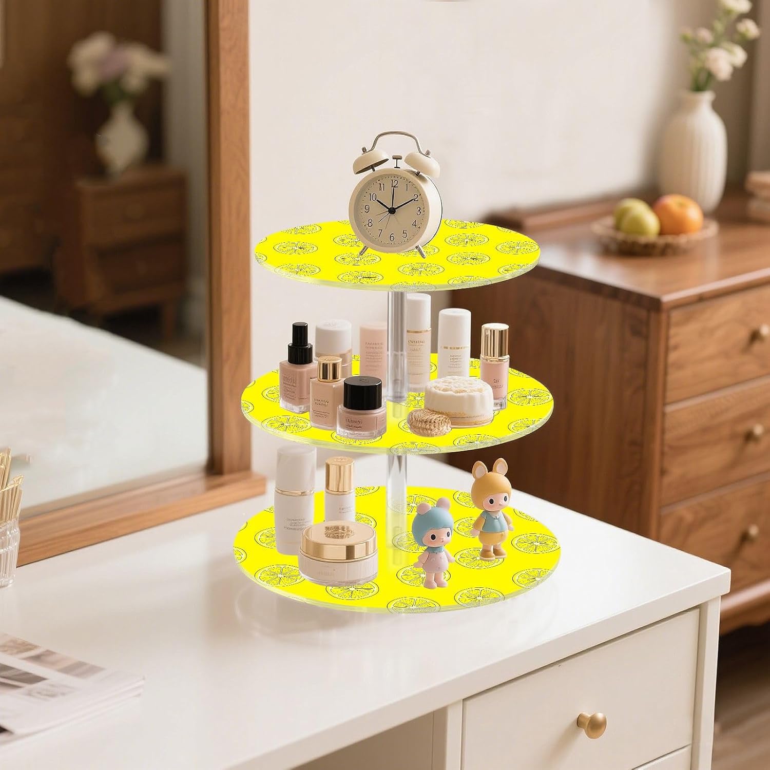Lemon 3 Tier Acrylic Cupcake Stand, Cupcake Stand for 34 Cupcakes for Weddings, Christmas,Holidays,Parties,Birthday,Printed Cupcake Tower 23300039