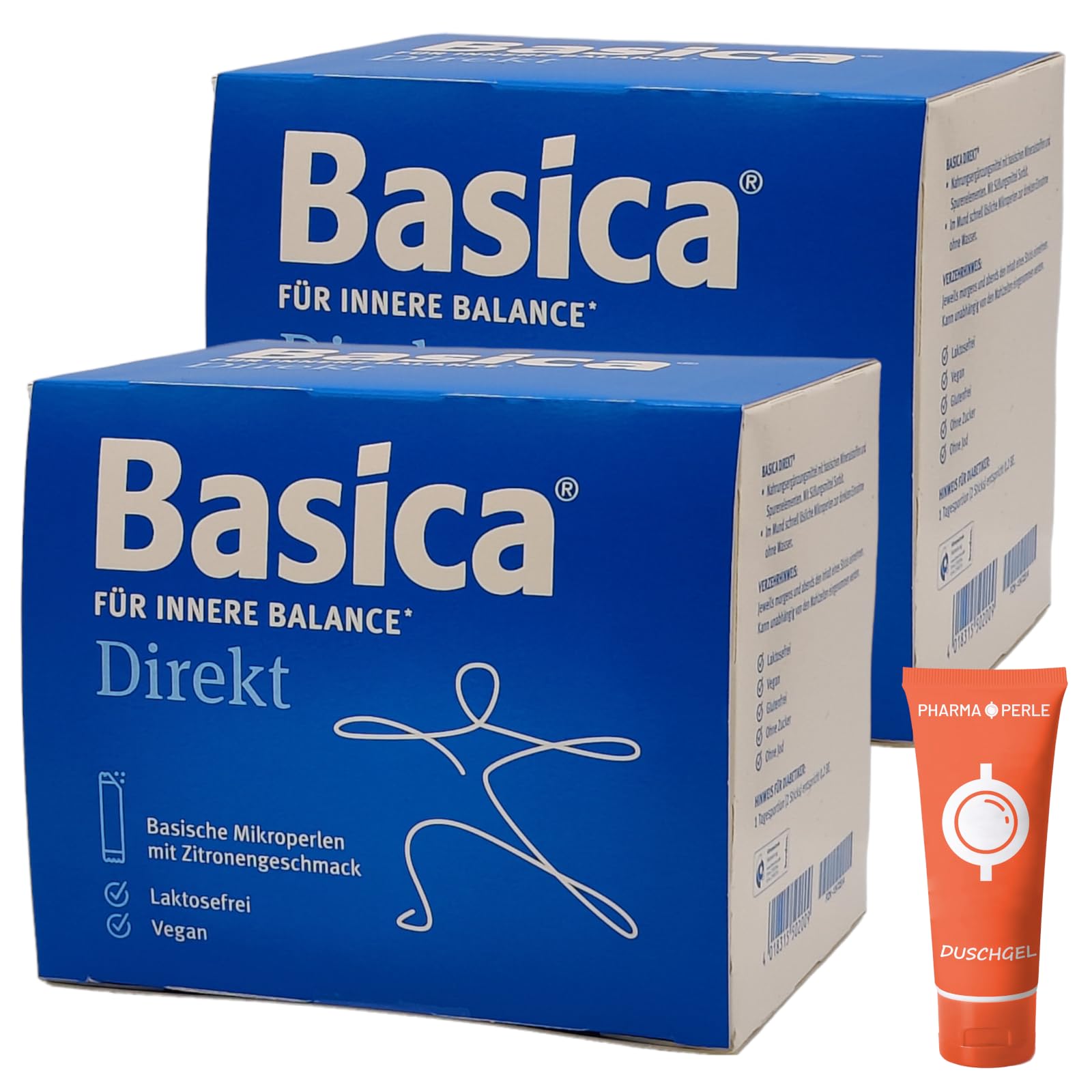 Basica Direkt 2x 80 Sticks I basische Mikroperlen zur direkten Einnahme ohne Wasser I Säure-Basen-Haushalt I Mineralstoffe und Spurenelemente I Spar-Set plus Pharma Perle give-away