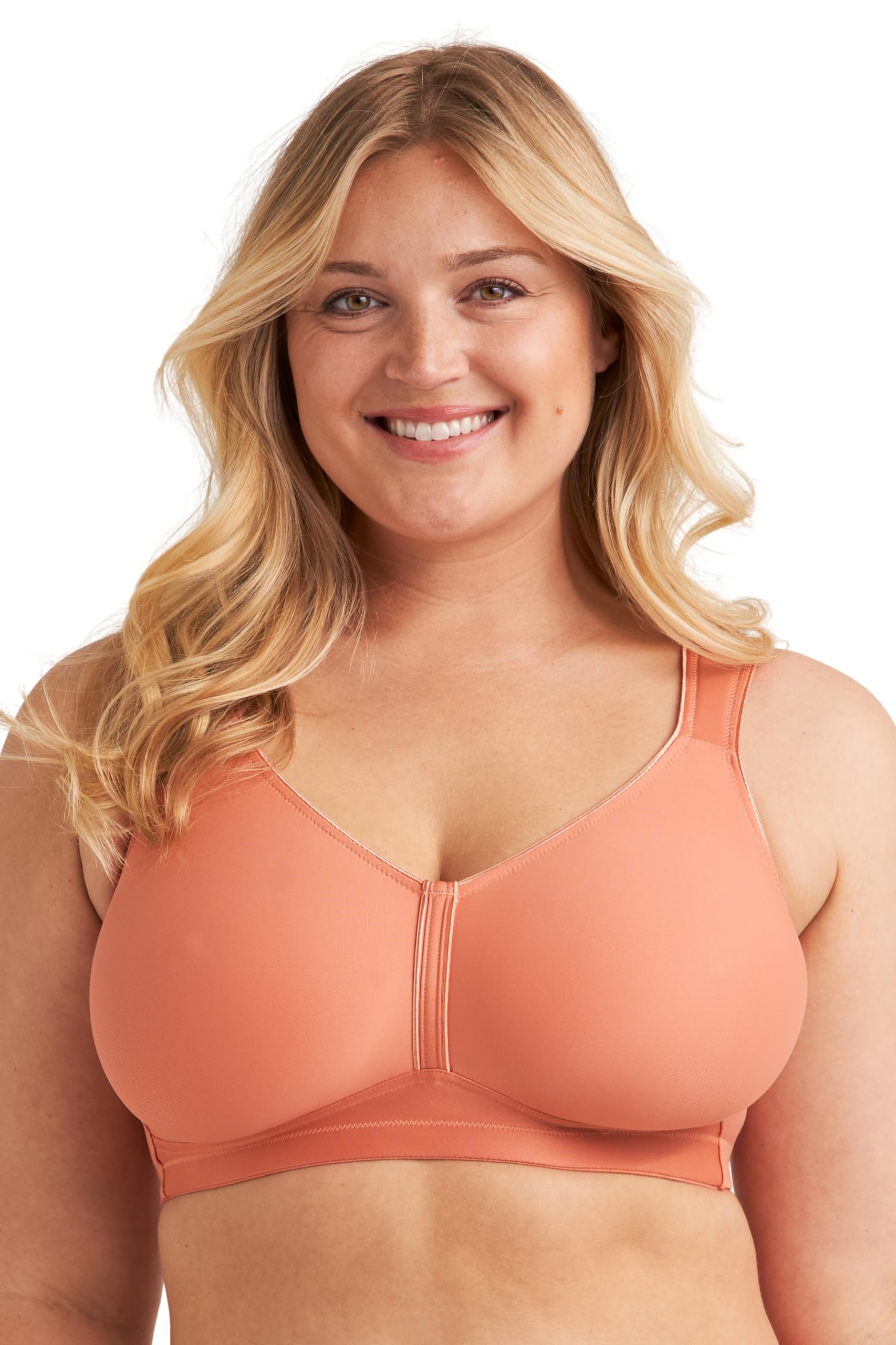 Miss Mary Of Sweden Women's Peach Feel Fresh Non-Wired T-Shirt Bra – Unpadded Moulded Full Cups, Breathable & Moisture-Wicking 38Dd