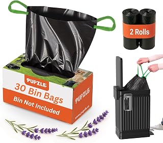 Pupzle Dog Poop Trash Can Outside, 3.2 Gal Metal Dog Waste Trash Can with Lid Outdoor, Waste Container with Pedal Garbage Poop Bin, Poo Bucket Outdoor with Lid for Backyard Odor Control (Dark Grey)
