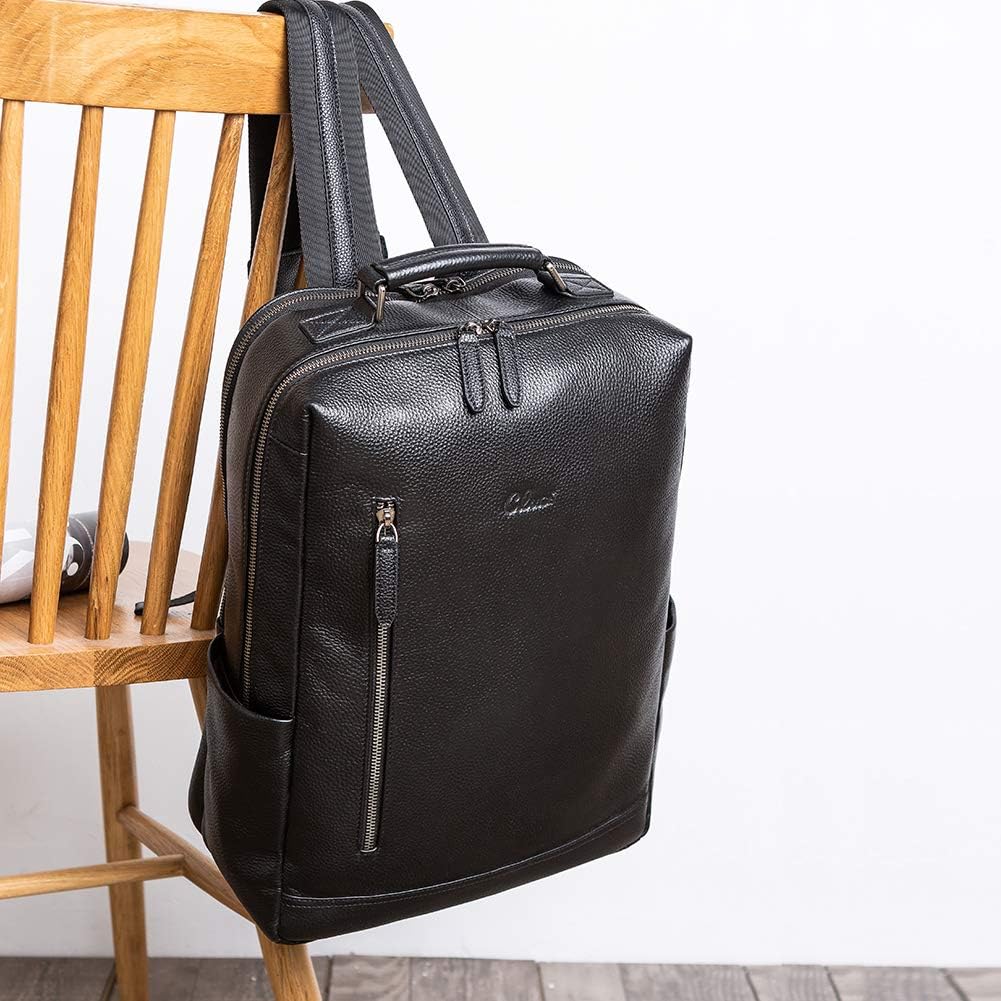 Exclusive Discount 50% Price CLUCI Backpack for Men Genuine Leather 15.6 Inch Laptop Large Business Travel Computer Vintage Shoulder Bags with Luggage Sleeve Black 70% Off Discount CLUCI Backpack for Men Genuine Leather 15.6 Inch Laptop Large Business Travel Computer Vintage Shoulder Bags with Luggage Sleeve Black