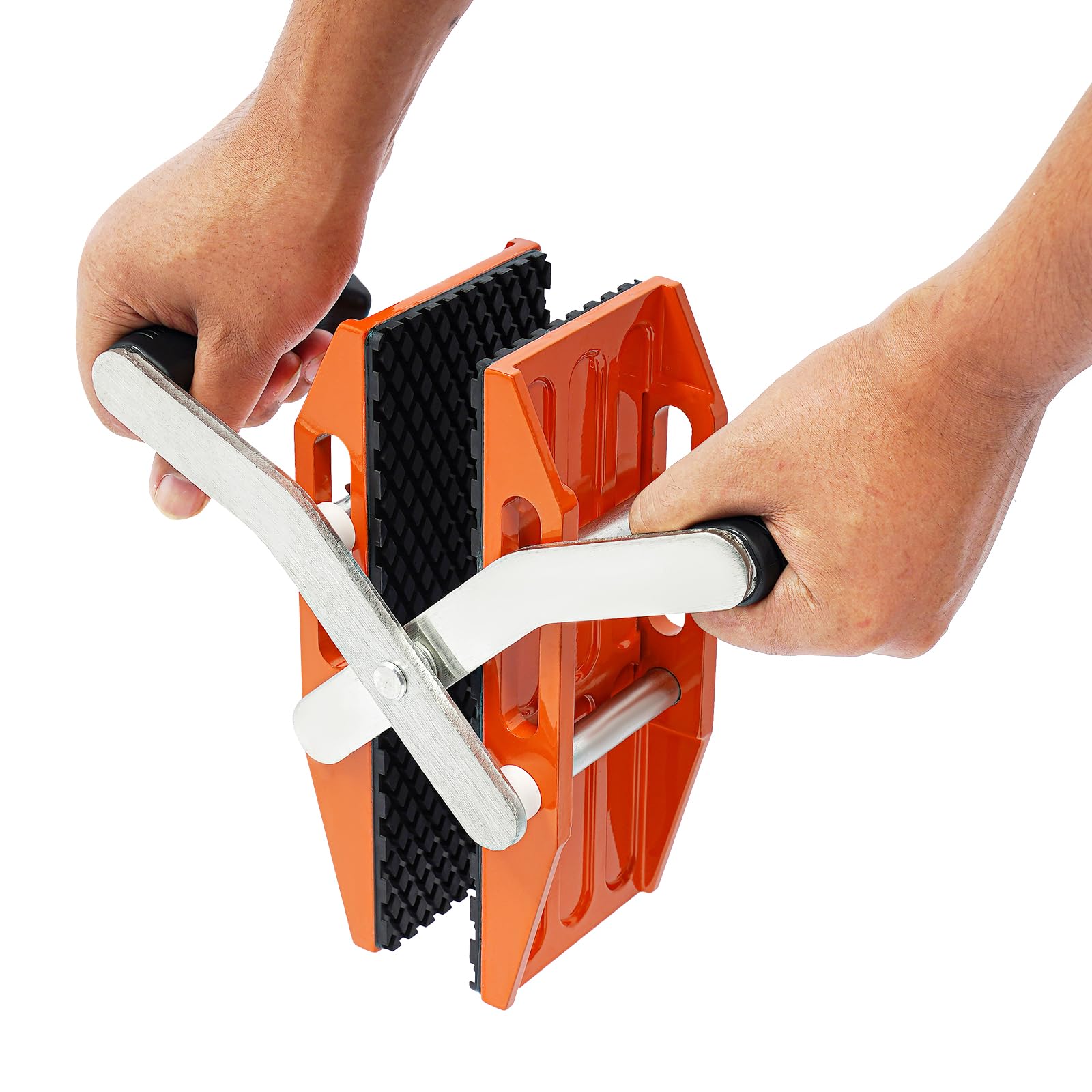 LIAPDG 9.25 x 3.94 x 2.76 Inch Carrying Clamp, Glass Carrying Clamp Double-Handed Carrying Clamp in Home Furnishing, the Decorative Industry Maximum Capacity 200 Kg/440.92 Lbs Orange