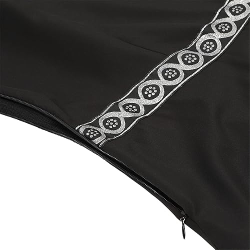 Miniatura 5 de Zhitunemi Vestido renacentista para mujer, disfraz medieval de Halloween, vestido gótico para feria