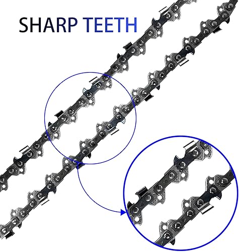 Miniatura 3 de Cadena de sierra de poste de 10 pulgadas para Harbor Freight Atlas 56934, cadena de sierra de poste de 10 pulgadas para Makita EY401MP EY2650H25H,