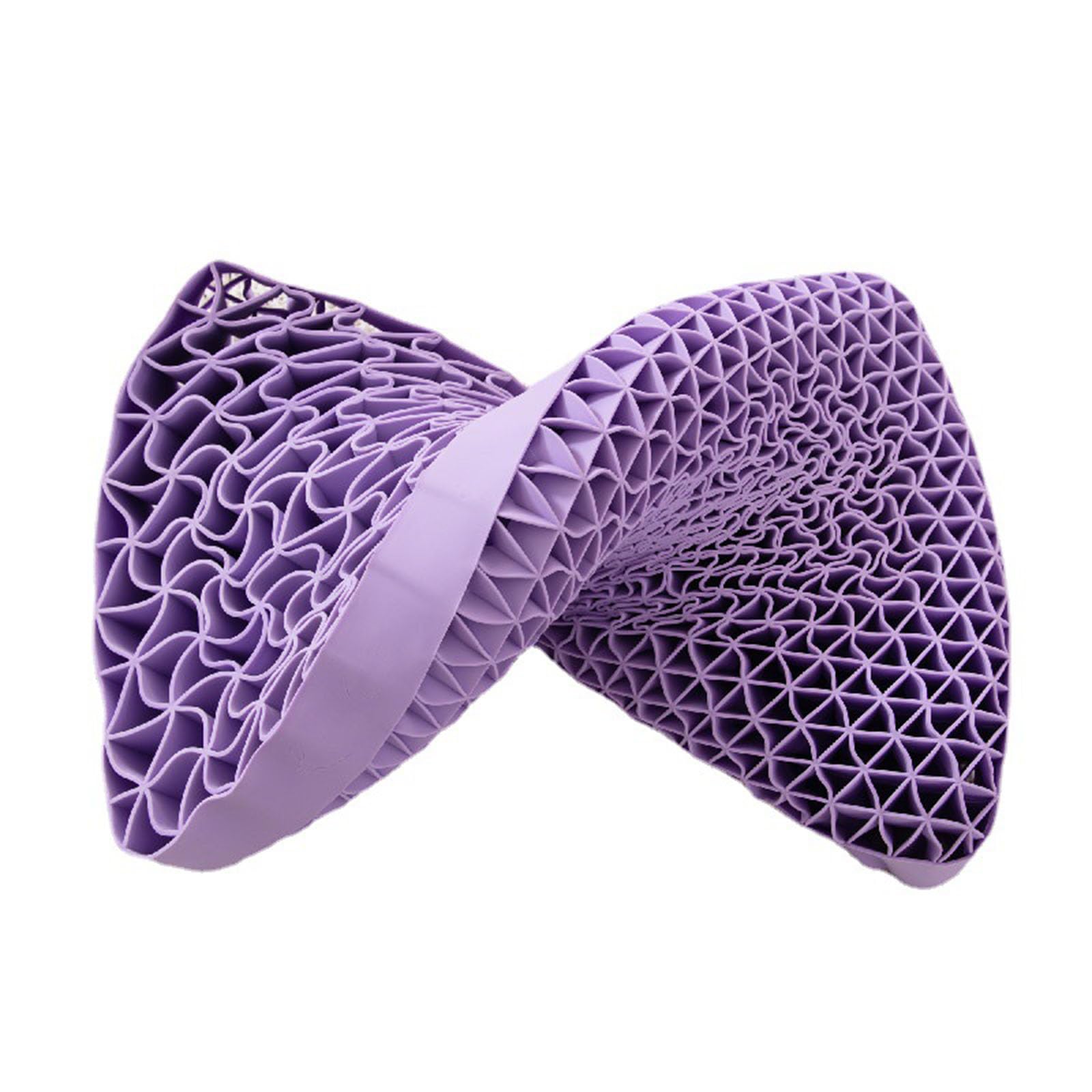Almohada ortopédica para el cuello, espuma viscoelástica transpirable con rejilla de panal, diseño ergonómico de masaje para aliviar el dolor y apoyo cervical, alta elasticidad y comodidad