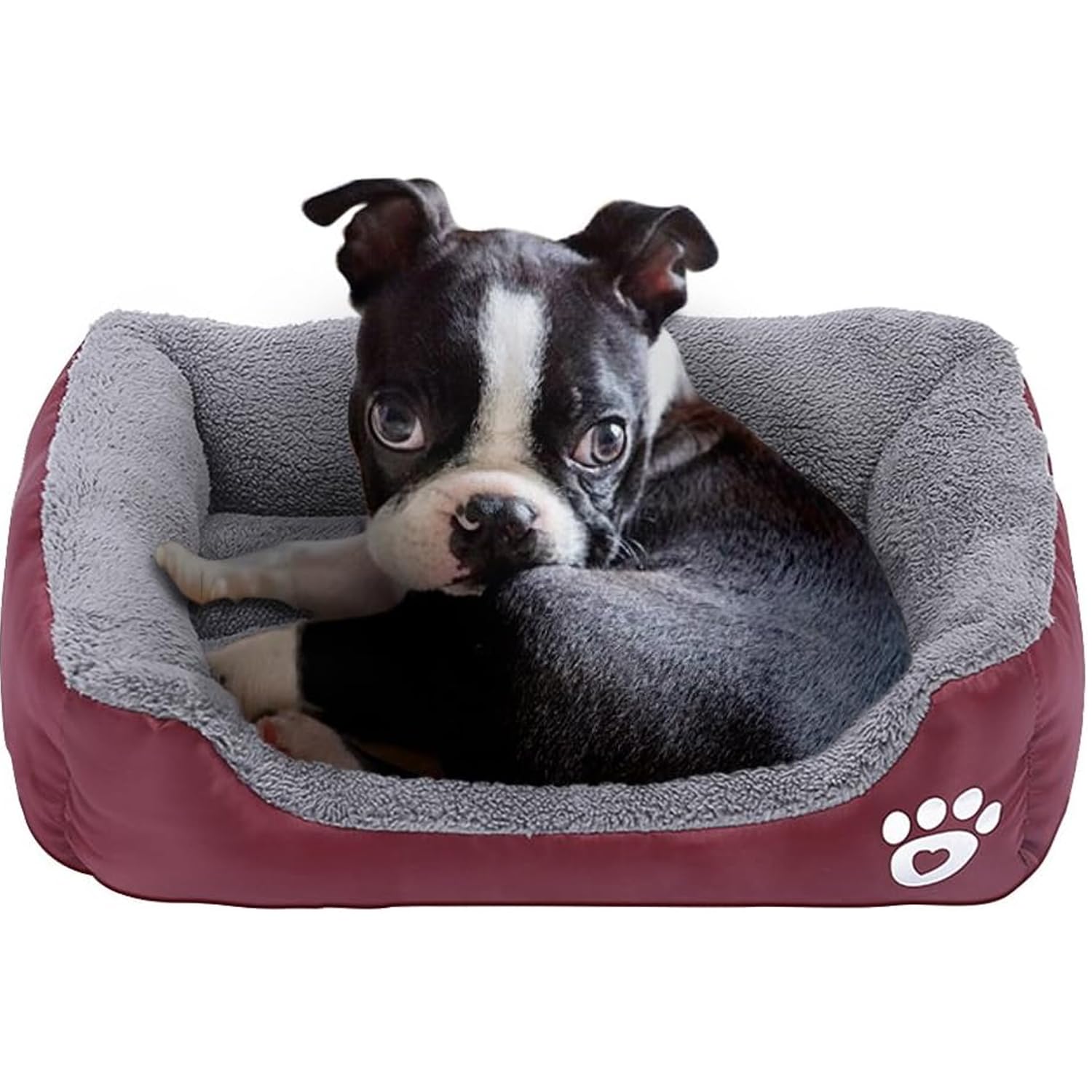 powerking Camas para Perros, Almohadillas Impermeables para Mascotas y Almohadillas para Dormir para Gatitos y Cachorros, Suaves y Lavables (Rojo)