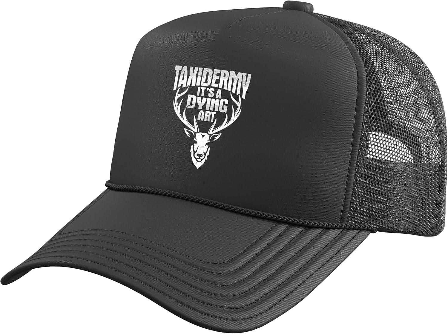 Stuffing Animal Mounting Designs for a Taxidermist Trucker Hat with Adjustable Mesh Back
