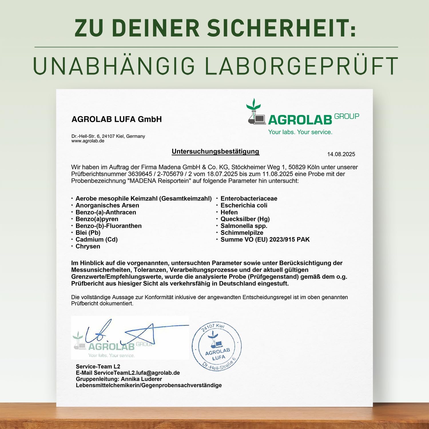 MADENA Reisprotein, 87% Proteingehalt, 1 Kg Vegan Protein, Extra mild, Besonders fein, 100% Proteinisolat, Veganes Protein, Glutenfrei, laktosefrei