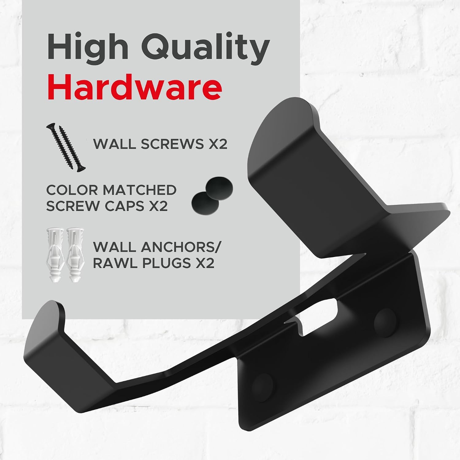 Sound Bass Roam Wall Mount Bracket, Black, Single (1pc), Compatible with Sonos Roam, Roam 2 & Roam SL, Includes Mounting Kit, Designed in The UK