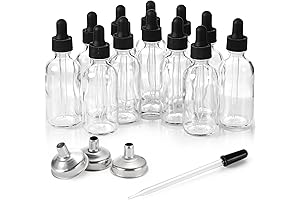 Clear Dropper Bottles Set 12