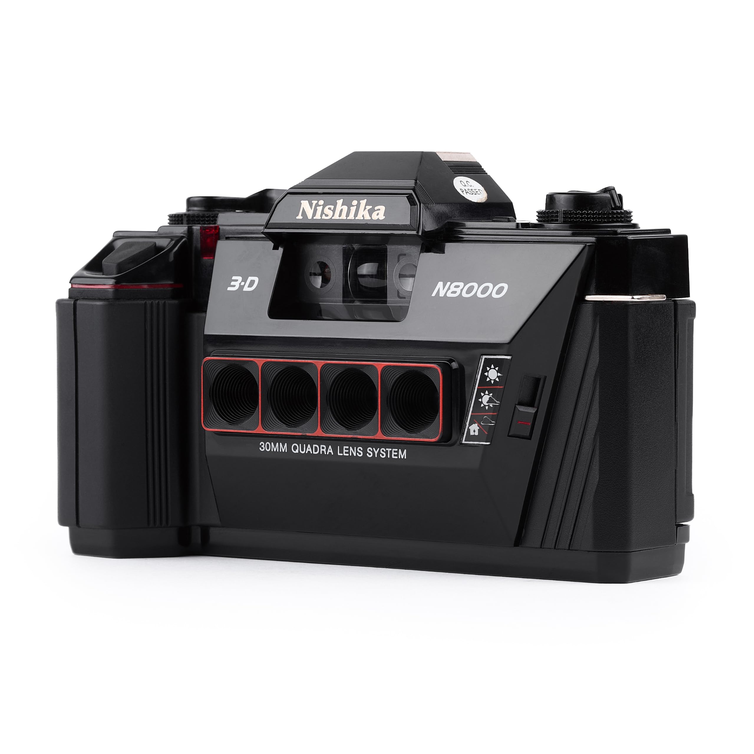 Nishika N8000 35mm 3-D Camera Quadra Lens Quadrascopic Stereo 3D