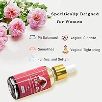 Vista 3 de 2 paquetes de aceite Yoni para mujeres, aceite íntimo desodorante femenino totalmente natural para mujeres, pH equilibrado y elimina el olor, suero