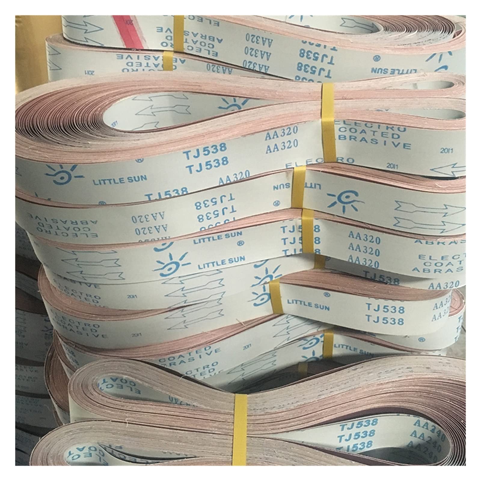 Pas szlifierski 5 sztuk 50 * 2100mm drewno i metal polerowanie taśma szlifierska 2" ścierna szlifowanie stal nierdzewna P60-600# Mix Pack(5pcs Grit 120)