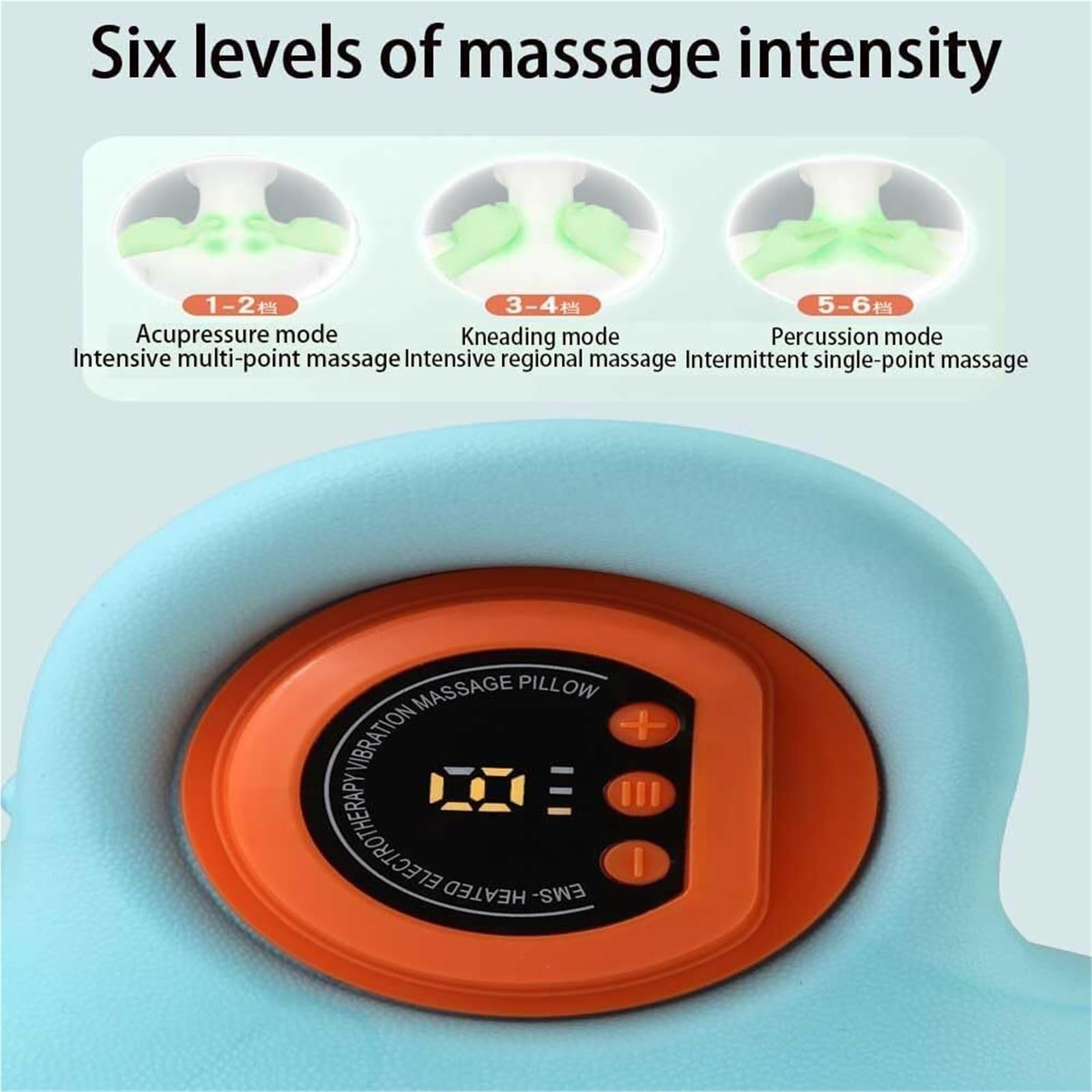 Masajeador Hugterra de Primera categoría 2025, masajeador Shiatsu para Espalda, Cuello y Hombros, masajeador de Cuello con ángulo de 26°, masajeador de Cuello y Hombros 4D con Calor(1pcs)