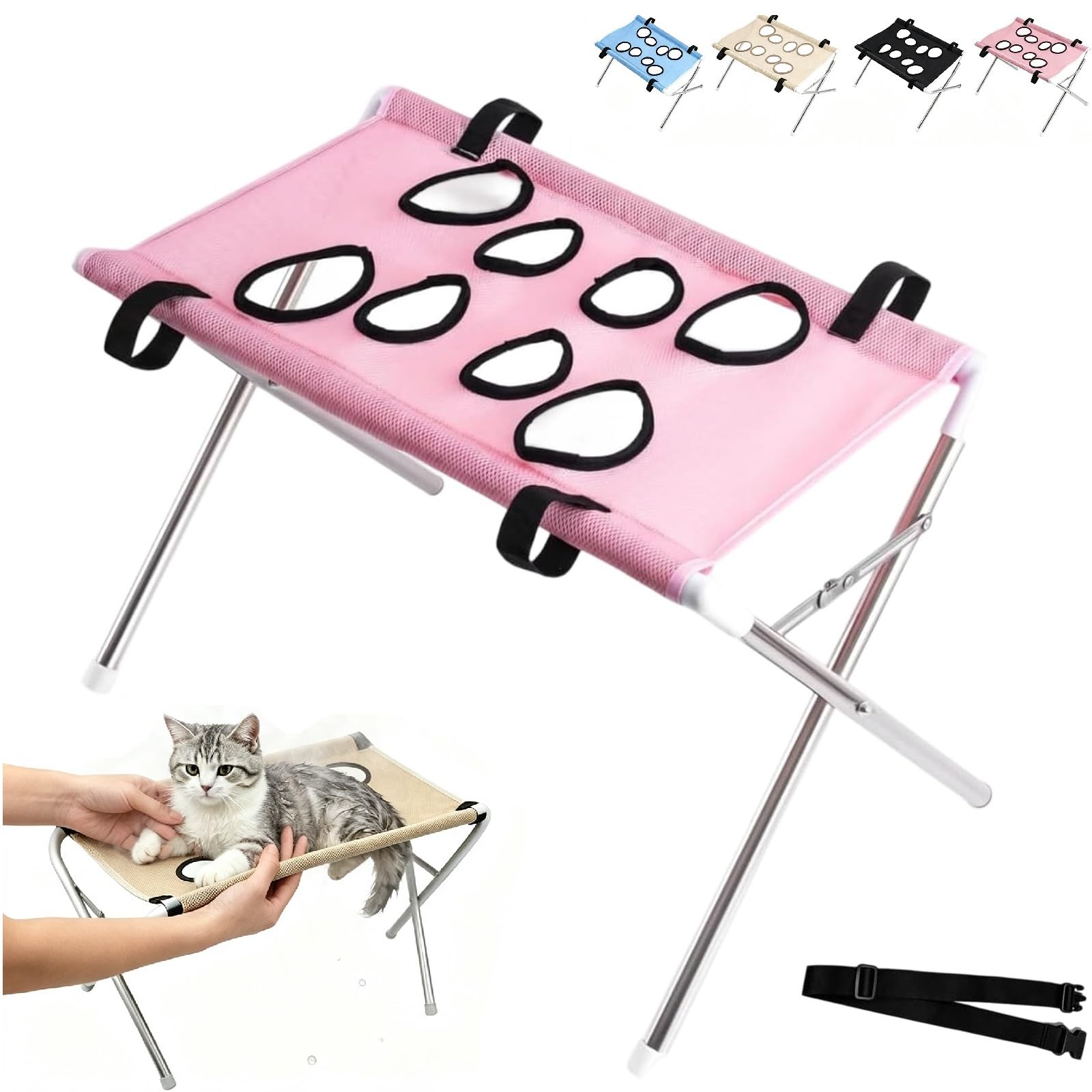 Pflege-Hängematte für Katzen und Hunde (Rosa)