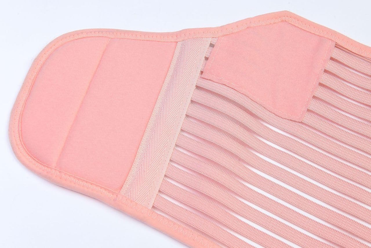 Maternity Belly Band, Pregnancy Support Belt, Breathable Belly Support Brace, Lightweight Abdominal Binder, Adjustable 3-in-1 Maternity Belt for All Stages of Pregnancy (X-Large, Pink)